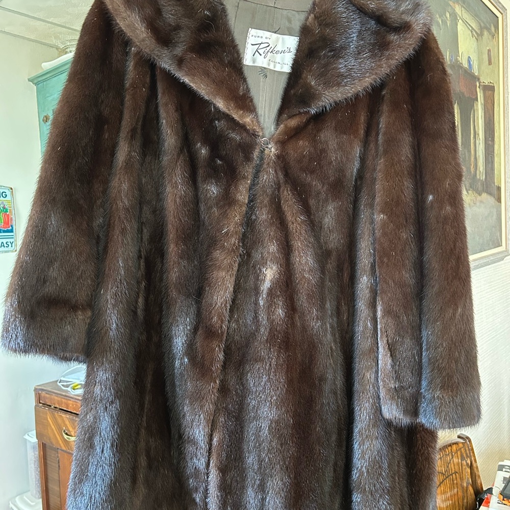 Elegant Brown Fur Cape,Vintage mink fur